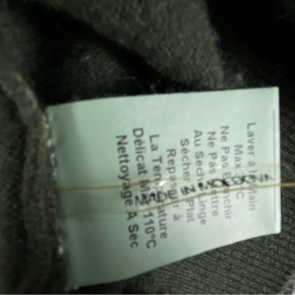 ALPHA STUDIO Dark Green Wool Cashmere Crewneck Sweater Men’s Size 50 Medium - Picture 4 of 12